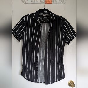 Black and White Striped Shirt
